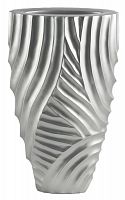 ваза с объемным рельефом 52 см frost pattern серебро во Владимире