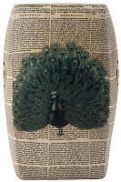 керамический столик-табурет garden stool с павлином во Владимире