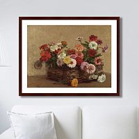 картина: panier de zinnias, 1856г. во Владимире
