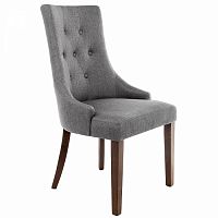 стул деревянный elegance dark walnut / fabric grey во Владимире