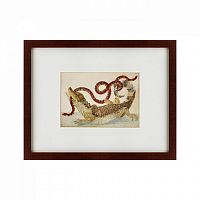 картина: surinam caiman biting south american false coral snake, 1701 во Владимире