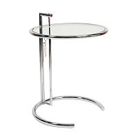 стол журнальный eileen gray style cocktail table e-1027 прозрачный во Владимире