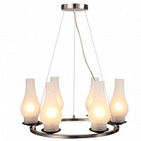 подвесная люстра arte lamp lombardy a6801sp-6br белая во Владимире