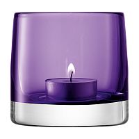 подсвечник стеклянный фиолетовый для чайной свечи light colour, 8,5 см во Владимире