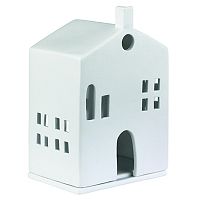 подсвечник-домик белый с круглыми окном light house round door во Владимире