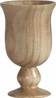 ваза кубок деревянная 13,5х18 см goblet во Владимире