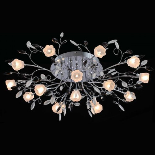 потолочная люстра eurosvet 5122/16 хром/белый во Владимире