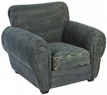 кресло san francisco denim armchair серое во Владимире