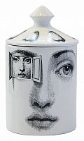 подсвечник белый с крышкой лицо в окне пьеро форназетти segreto candle, 30 см во Владимире
