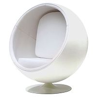 кресло eero ball chair белое во Владимире