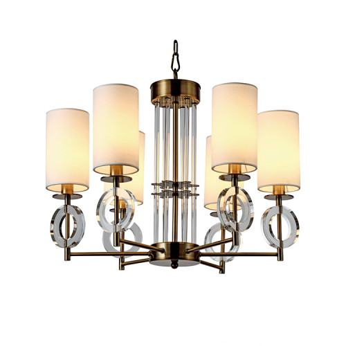 люстра felton 6 от delight collection белая/прозрачная/латунь во Владимире