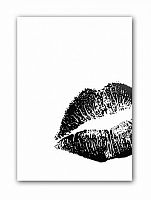 постер kiss а4 (черный) во Владимире