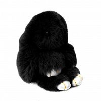 меховой зайка брелок чёрный во Владимире