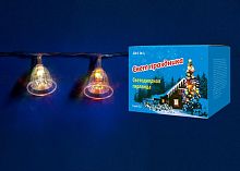 светодиодная гирлянда «колокольчики» 280см rgb (07919) uniel uld-s0280-020/dta rgb ip20 bells во Владимире