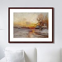 картина: winter sunset, 1913г. во Владимире