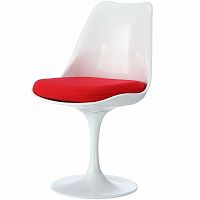 стул eero saarinen style tulip chair красная подушка во Владимире