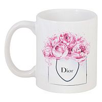 кружка с рисунком dior peonies во Владимире