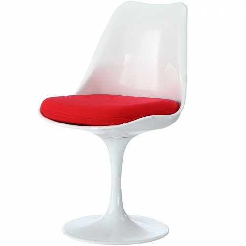 стул eero saarinen style tulip chair красная подушка во Владимире