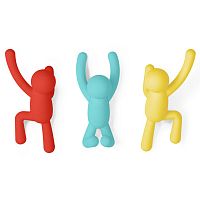 вешалки-крючки buddy 3 шт. разноцветные яркие во Владимире