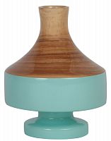 ваза настольная rustic chic vase wood blue во Владимире