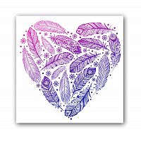 постер heart а4 (фиолетовый) во Владимире