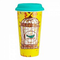 термостакан с силиконовой крышкой bird in cage во Владимире
