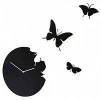 часы настенные черные бабочки butterfly во Владимире