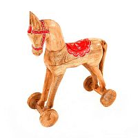 украшение новогоднее лошадка на колесах christmas horse, 40х30х13 см во Владимире