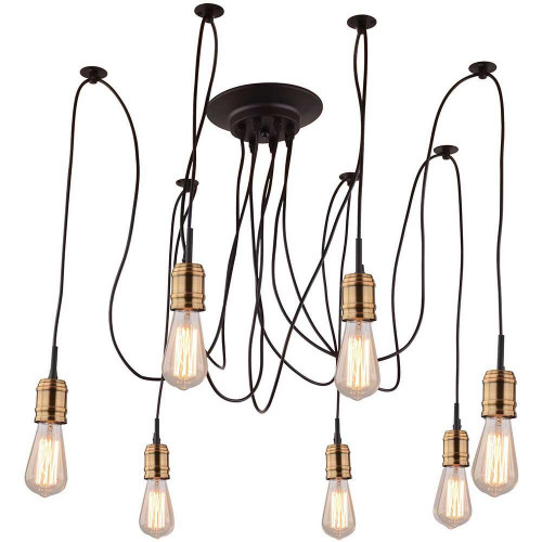 подвесная люстра arte lamp mazzetto a4290sp-7bk во Владимире