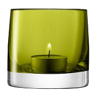 подсвечник стеклянный зеленый для чайной свечи light colour, 8,5 см во Владимире