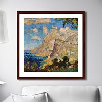 картина: view of monte solaro, capri, 1940г. во Владимире
